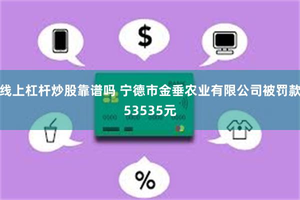 线上杠杆炒股靠谱吗 宁德市金垂农业有限公司被罚款53535元