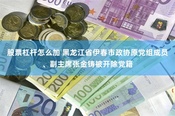 股票杠杆怎么加 黑龙江省伊春市政协原党组成员、副主席张金铸被开除党籍