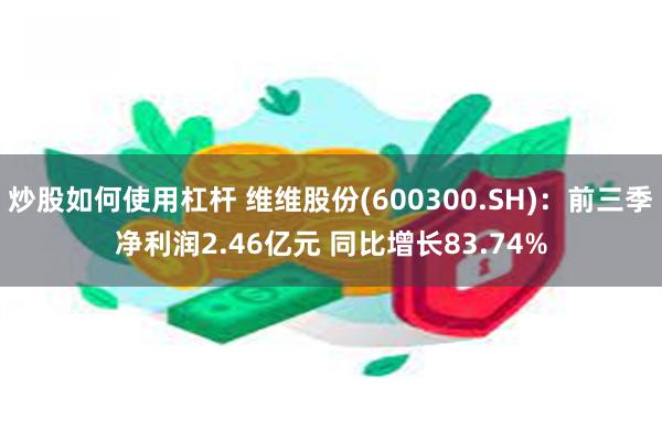 炒股如何使用杠杆 维维股份(600300.SH)：前三季净利润2.46亿元 同比增长83.74%