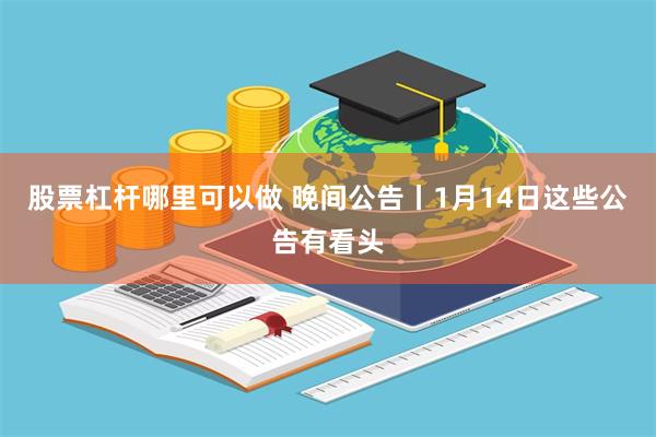 股票杠杆哪里可以做 晚间公告丨1月14日这些公告有看头